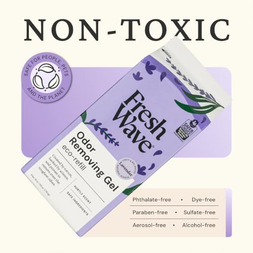 Fresh Wave Lavender Odor Removing Gel Refill - 63 oz, Long-Lasting Room Deodorizer with Plant-Based Formula — Variation: Lavender / 63 Ounce