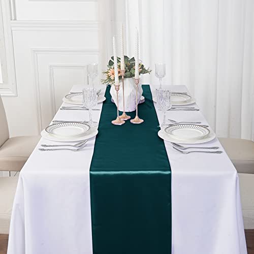 Hunte 6 Pack Satin Christmas Table Runners 12x108 Inches for Weddings & Events