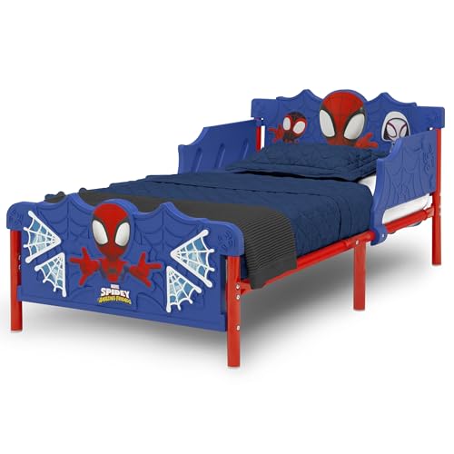Delta Children Spidey and His Amazing Friends 3D Toddler Bed - Blue, Safety Guardrails