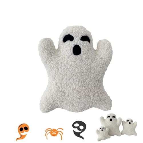 15.7 Inch Halloween Ghost Pillows, Ghost Plush Toy Halloween Decor, Ghost Spooky Pillows, Cute Soft Halloween Party Decoration Pillow, Spooky Home Decorations.