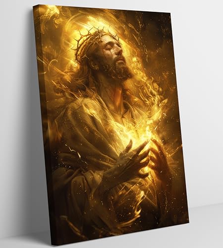 Jesus Christ Canvas Wall Art Portrait Christian Painting Picture