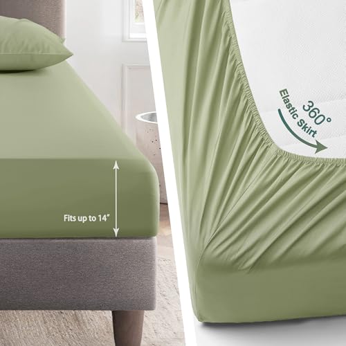 Oli Anderson King Comforter Set - 7 Pieces Bed in a Bag, Light Green