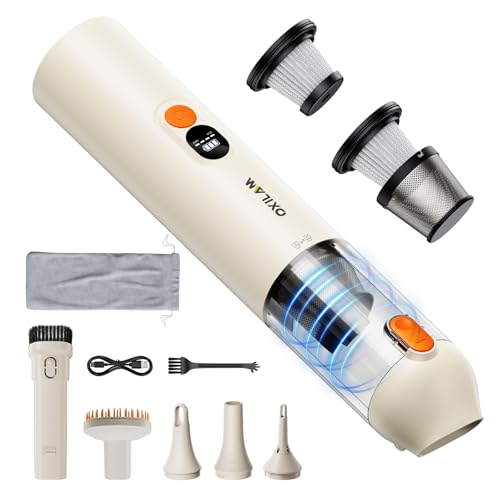 Beige 4-in-1 Cordless Car & Home Handheld Vacuum with 14000PA Suction