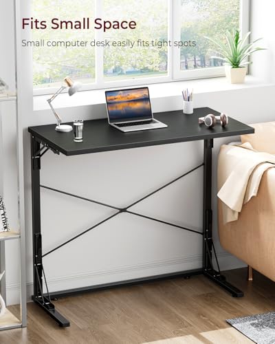Vantic 31.5-Inch Folding TV Tray Table for Eating - Black
