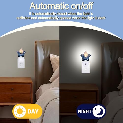 Snowmolle Christmas Deer Winter Tree Snowflake Night Light - Dusk to Dawn Sensor Plug-in Decor