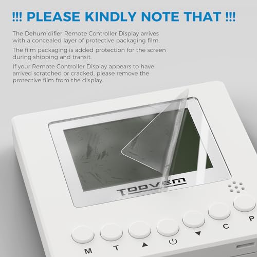 Remote Controller for Digital Humidity & Temperature Monitors - Wall Mount, LCD Display