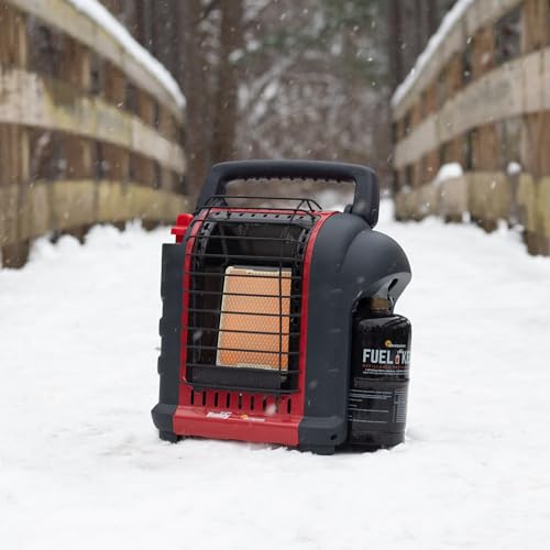 Red Portable Mr. Heater Buddy 9,000 BTU Propane Radiant Heater for Indoor & Outdoor Use