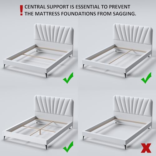 YORMDMO 4 Inch Queen Box Spring, Low Profile Size Spring Only, Sturdy
