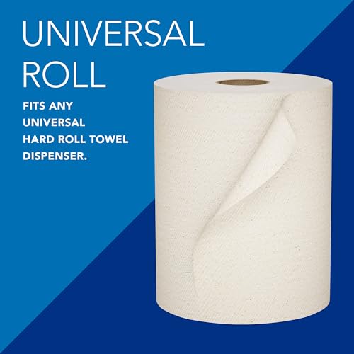 Scott Professional Hard Roll Paper Towels - 800 Feet x 6 Rolls, Recycled, Absorbent
