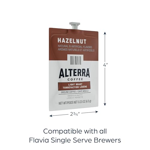 Hazelnut Coffee Freshpacks for Flavia Brewers - Light Roast, 5 Pack