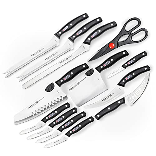 13-Piece Professional Chef's Knife Set - Sharp Stainless Steel Kitchen Cutlery