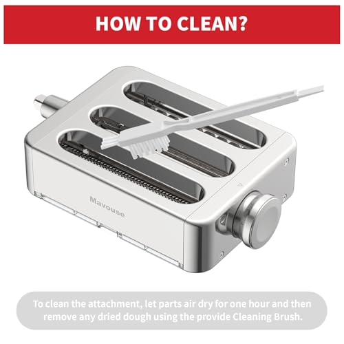 Mavouse All Metal 3-in-1 Pasta Maker Attachment for KitchenAid Stand Mixers