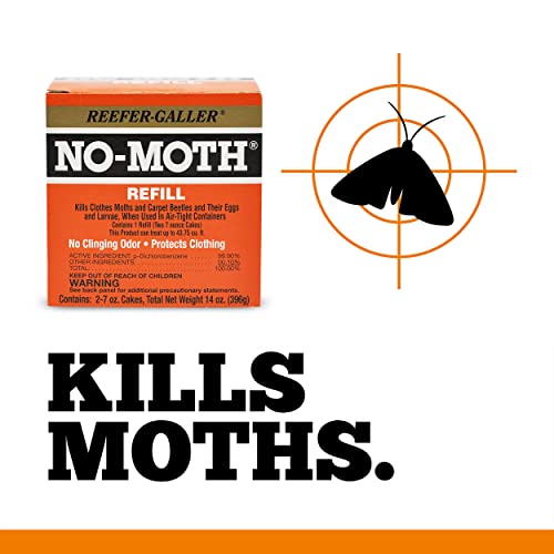 Reefer-Galler 6 Pack No Moth Closet Hanger Refills - Insect & Pest Protection