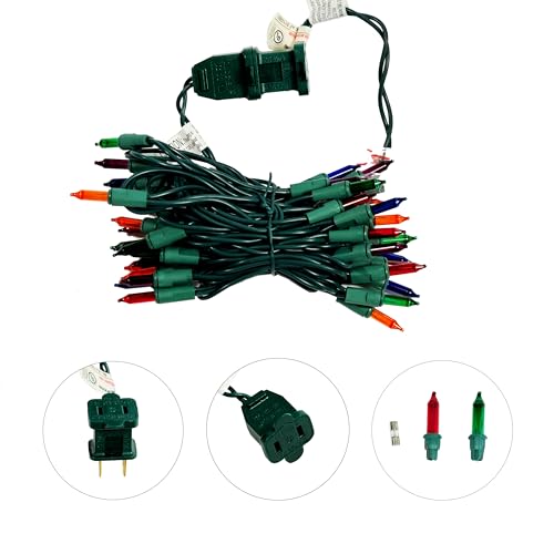 Indoor/Outdoor 35-Count Multi-Color Christmas Light Set with 8.5 ft Length
