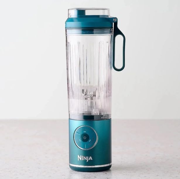 Ninja BC251QTL Blast Max Cordless Blender - Smoothies & Ice Crush, 22 oz Twist & Go Vessel, Teal - Certified Refurbished