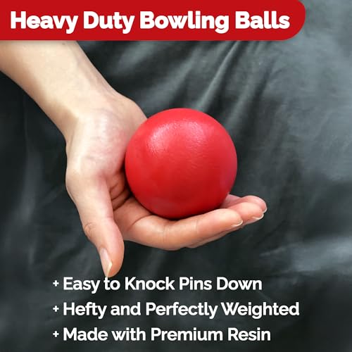 Wooden Lawn Bowling Set with Heavy Pins & Balls - Indoor & Outdoor Fun