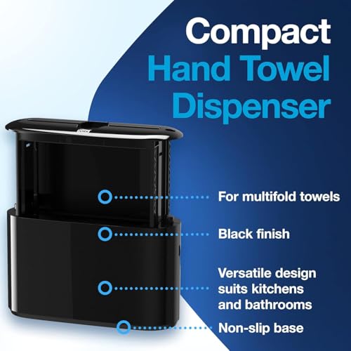 Tork Xpress Paper Towel Dispenser Black H2 - Compact Countertop Hand Towel Holder