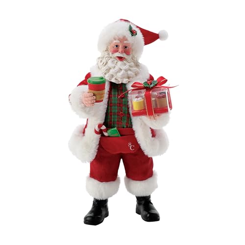 Department 56 Santa Coffee Break Figurine, 10.5 Inch Holiday Decor