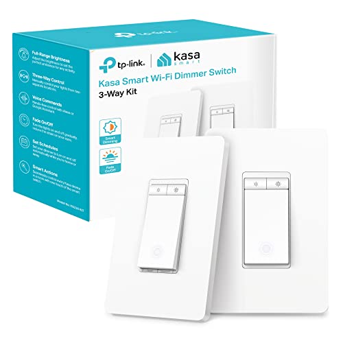3-Way Smart Dimmer Switch Kit - KS230 KIT v2, Requires Neutral Wire, App & Voice Control