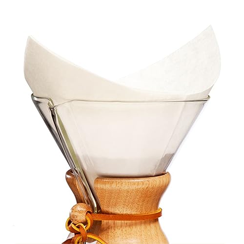 Chemex Square Coffee Filter 100 Pack - Thick, Eco-Friendly Pour Over Filters