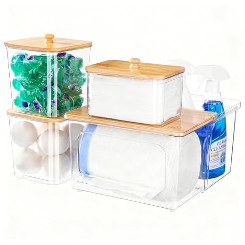 5-in-1 Under Sink Organizer for Trash Bags, Dishwasher & Laundry Pods