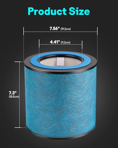 Leemone HP152-2p Replacement Filter for Shark HP150 Series Air Purifiers