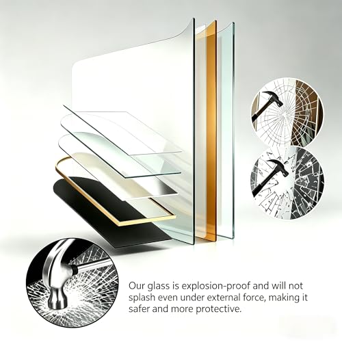 Gold 14x48 Inch Full Length Arched Wall & Door Mirror - Over Door & Wall Mountable