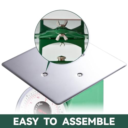 110 lb Heavy Duty Mechanical Kitchen Food Scale with Large Dial