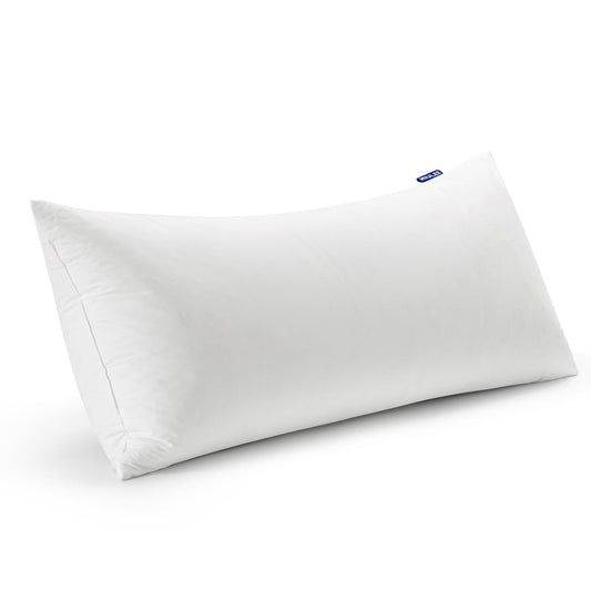 MIULEE Feather Pillow Insert 14x22, Decorative Down Feather Fluffy Throw Pillow Cotton Fabric for Living Room Sofa Bed