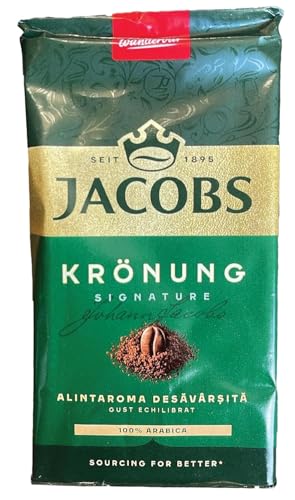 Jacobs Kronung Ground Coffee 3 Pack 52.5oz | Premium Roast, 17.6oz Each