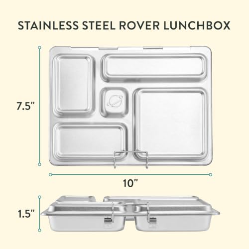 Kids Mermaid Bento Lunch Box Set with Insulated Bag & Food Containers - PlanetBox Rover, Mermaid Variation
