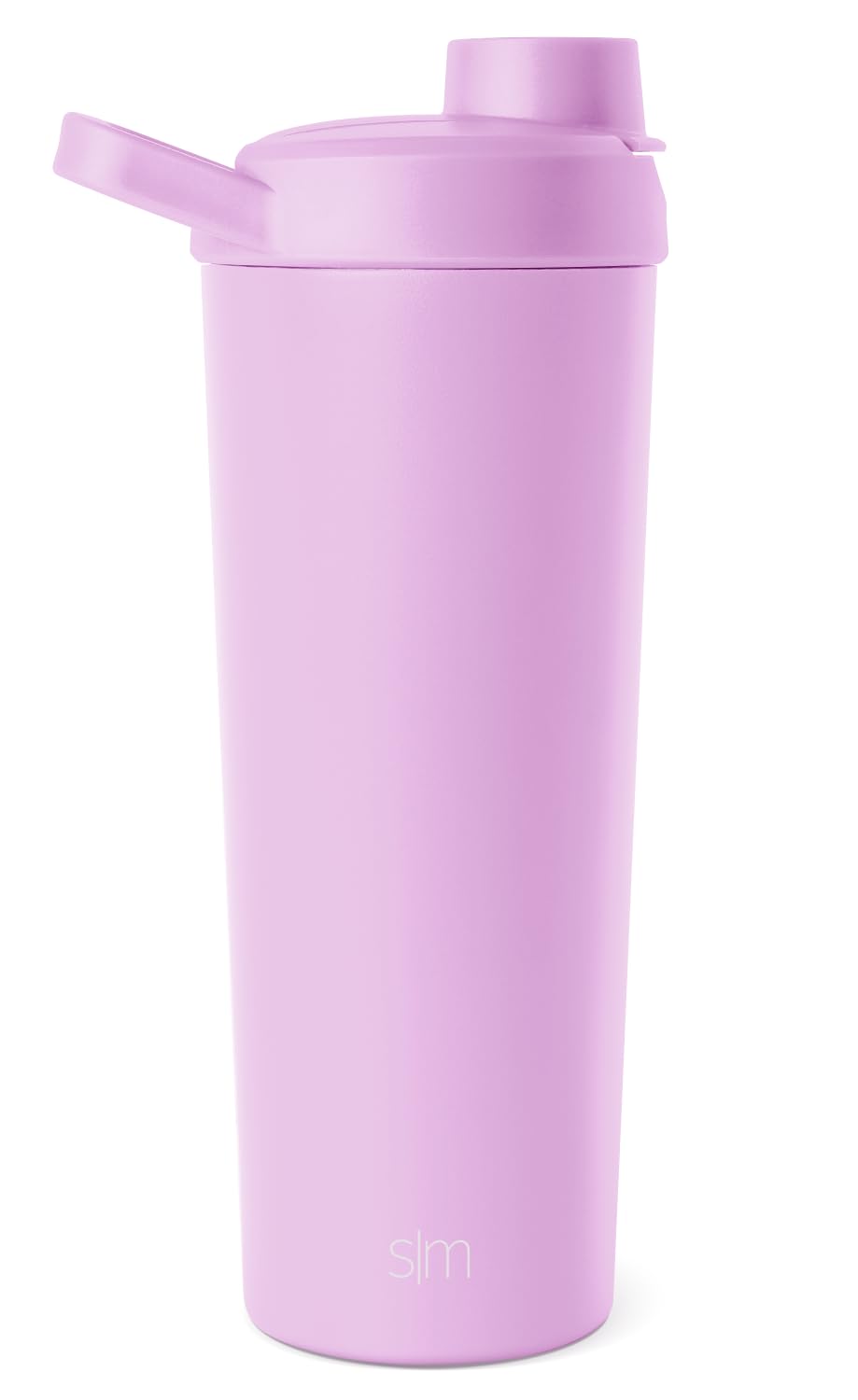 Simple Modern Stainless Steel Shaker Bottle with Ball 24oz | Metal Insulated Cup for Protein Mixes, Shakes and Pre Workout | Rally Collection | Electric Lavender