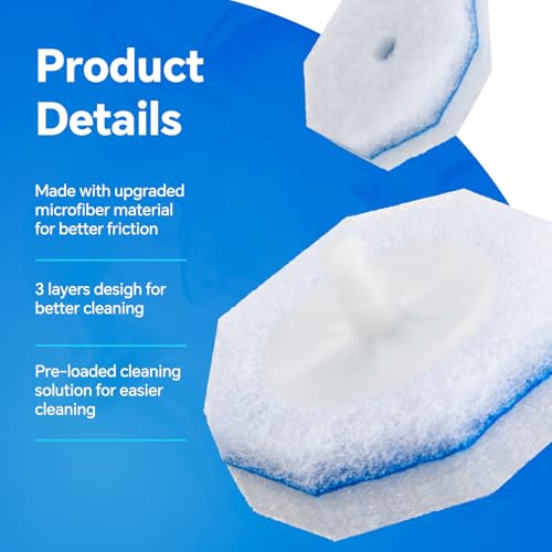 80 Count Toilet Bowl Refills - 3-Layer Upgrade Fits Clorox Toilet Brush - Variation of 1 Pack of 80