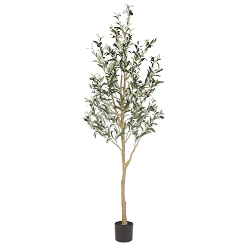 6ft Artificial Olive Tree - Realistic Indoor Faux Plant by Realead