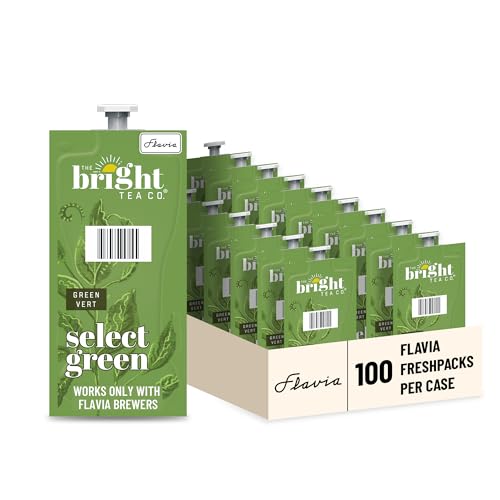 Flavia Bright Tea Select Green Tea Freshpacks for Flavia Brewers (Case of 100)
