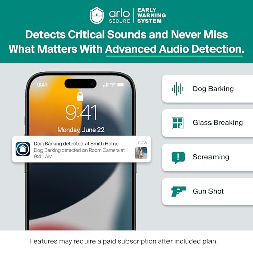 Arlo Essential Outdoor Pan Tilt Zoom Security Camera 2K 2-Cam with 30-Day Secure Plan Trial