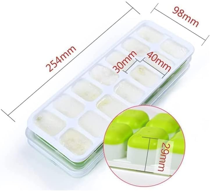 Stackable Silicone Ice Cube Trays by [Brand Name] - Flexible, Spill-Resistant, Dishwasher Safe | Set of 4 (Black)