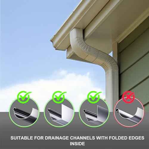 Christmas Light Clips Hangers - Mighty Gutter Clips for Christmas Decoration String Lights Weatherproof - Easy & Quick Installation (120, Black)