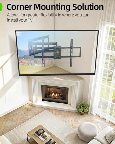 50-100 Inch Heavy Duty Long Arm TV Wall Mount with 40-Inch Extension, Tilt & Swivel