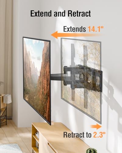 Full Motion TV Wall Mount for 26-65 Inch TVs - Max VESA 400x400, 99 lbs - Variation of THIS listing