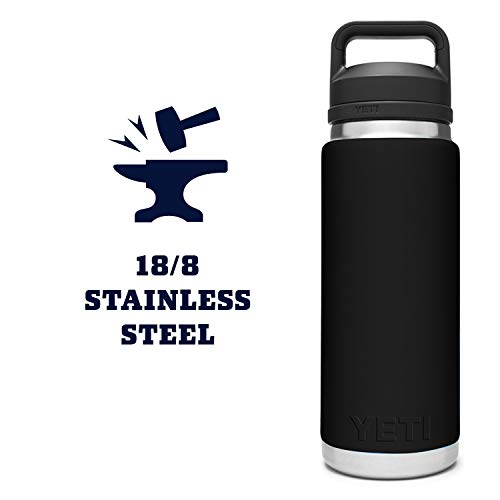 YETI Rambler 26 oz Vacuum Insulated Bottle - Black with Chug Cap