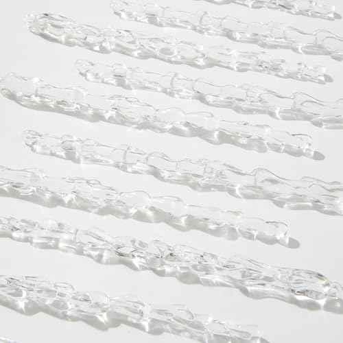 30pcs Acrylic Icicles Ornaments Christmas Tree Decorations Winter Pendant Icicle Christmas Hanging Decoration for Christmas Tree DIY Decorations Pendant Bulk (Clear-1)