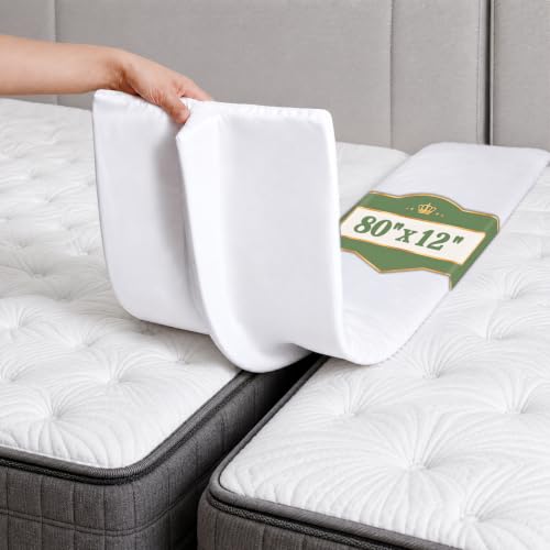 80x12 Inch Split King Mattress Gap Filler for 0–1.5 Inch Mattress Gaps - Selectico, Variation: 80"L x 12"W