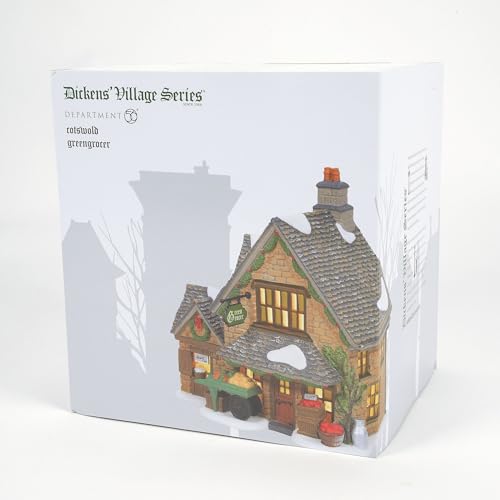 Department 56 Dickens' Village Cotswold Greengrocer Lit Building, 6.61in