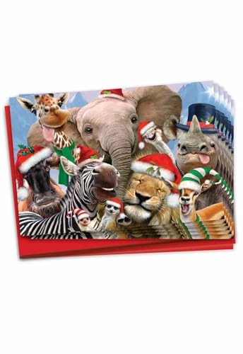 Merry Christmas to Zoo - NobleWorks Boxed Cards Set of 12