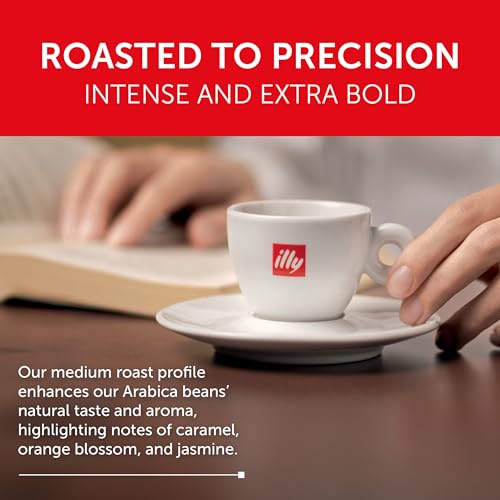 Illy Classico Medium Roast Coffee Capsules 10 Count Pack of 5 - Compatible with Nespresso