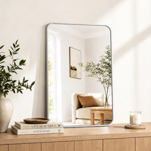 Bathroom Vanity Wall Mirror Set - 30x20 Inches Silver, 2 Pack Variation of THIS listing