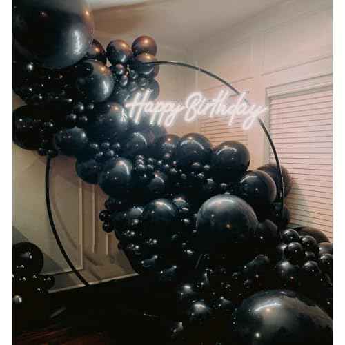 36 Inch Black Balloons - 9Pcs Giant Black Balloons Jumbo Large Thick Big Latex Balloons for Birthday Baby Shower Wedding Anniversary Graduation Photo Shoot Christmas New Year Party Decorations