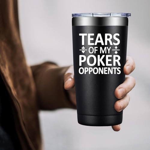 Poker Gifts for Men Women - Casino Gambling 20oz Tumbler