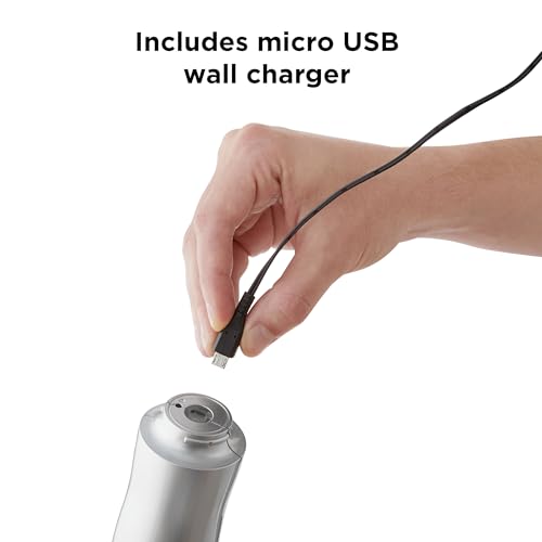 Rabbit Electric Corkscrew with Foil Cutter 2x9.6 Inch Silver Hands-Free Wine Opener